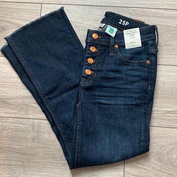 NWT J. Crew 9” Billie Demi Boot Crop Jeans - Picture 8 of 8